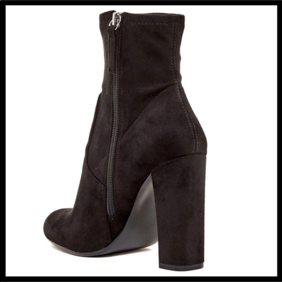 STEVE MADDEN BLACK BOOTIES STRETCH ANKLE BOOTS A3C - Picture 3 of 8